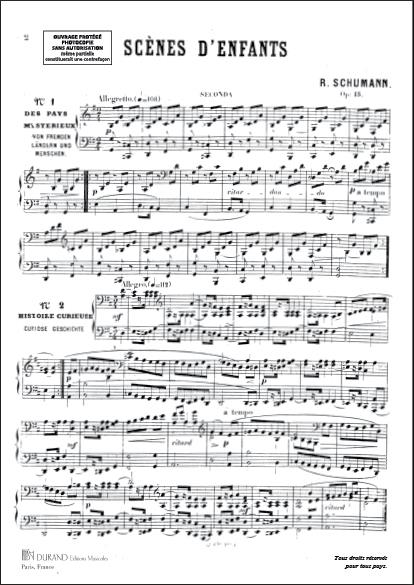 Scenes D'Enfants Piano 4 Mains